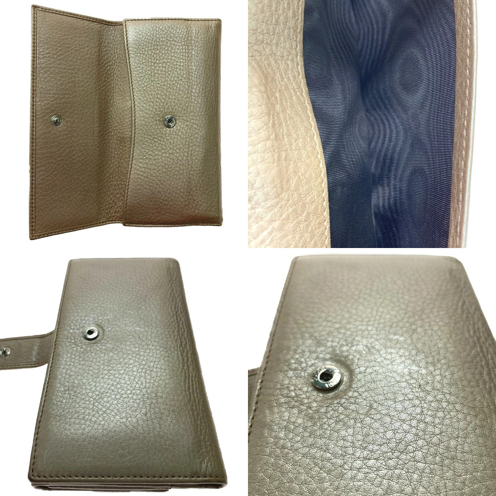 GUCCI Long Wallet Studded Interlocking GG Beige - Picture 4 of 6
